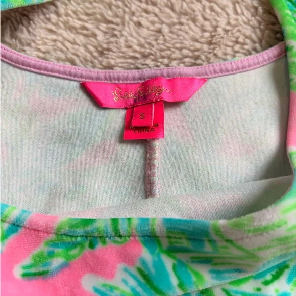 Lilly Pulitzer Pink and Green Floral Dress - Picture 3 of 3